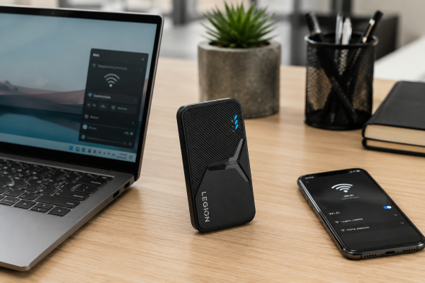 Lenovo Legion LM50S Tanıtıldı: Wi-Fi 6 Destekli Taşınabilir Modem Dikkat Çeken Fiyatla Geldi