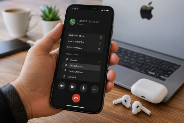WhatsApp iOS Aramalarına Mikrofon Modu Denetimlerini Ekledi